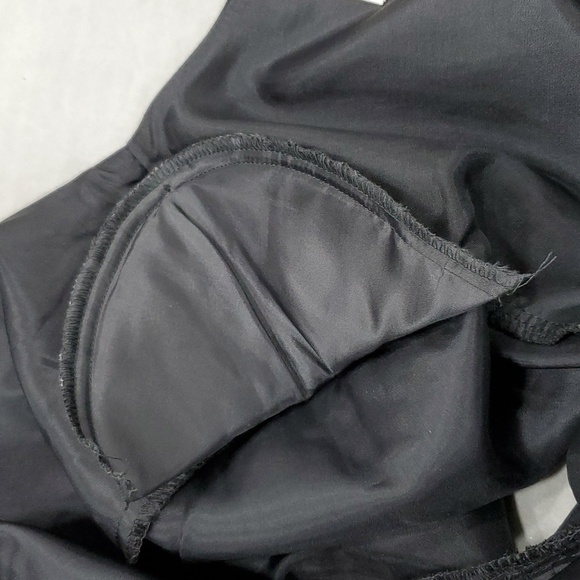 Talbots dress women's size 16 black floral embroidery short sleeve zip back slit - Picture 11 of 11